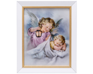 Obrazek z Aniołkiem Latarenka dla Dziewczynki