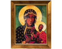 Obrazek religijny w ramce z Matką Boską