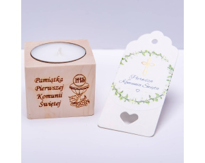 Świecznik Pamiątka Pierwszej Komunii Świętej