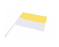 Chorągiewka Materiałowa Żółto-Biała