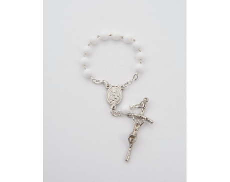 Różaniec Dziesiątka Kulka Biała