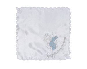 Szatki Do Chrztu Aniołek Niebieski Kwadrat