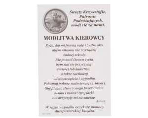 Obrazek Święty Krzysztof z Modlitwą