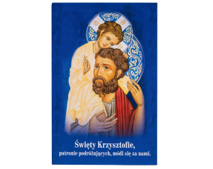 Obrazek Święty Krzysztof z Modlitwą