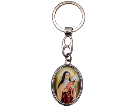 Brelok Święty Krzysztof i Święta Tereska od Dzieciątka Jezus