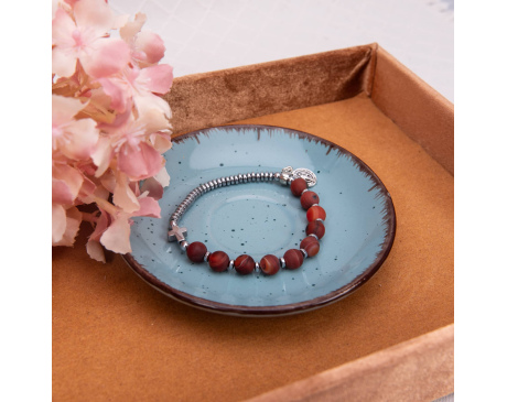 Bransoletka Różaniec 10 Ciemniejszy z Agatów