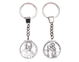 Brelok Metalowy ze Świętym Janem Pawłem II