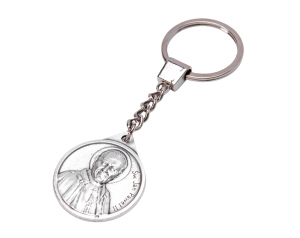 Brelok Metalowy ze Świętym Janem Pawłem II