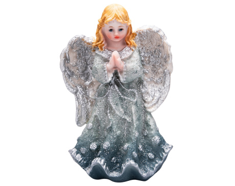 Figurka Aniołek w Kolorze Niebiesko-Srebrnym B