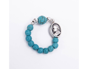 Różaniec 10 Na Palec Turkus