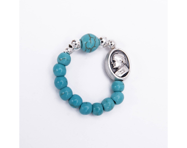 Różaniec 10 Na Palec Turkus