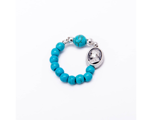 Różaniec 10 Na Palec Turkus