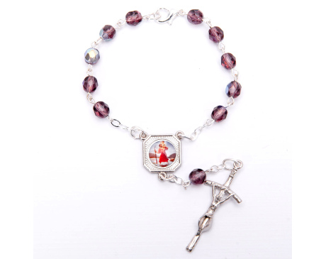 Różaniec Ze Św. Krzysztofem 10 Wrzosowy