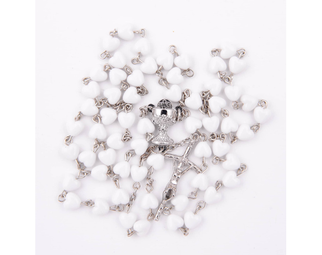 Różaniec Komunijny Serca Białe