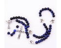 Różaniec Komunijny Na Sznurku Tygrysie Oko Niebieskie