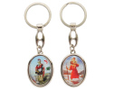 Brelok ze świętym Florianem owalny