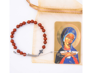 Bransoletka Koronka Pokoju Jaspis czerwony