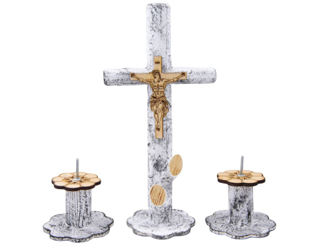 Zestaw Kolędowy Drewniany Przecierany