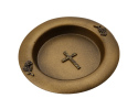 Talerzyk Na Wodę Święconą Kolor Brązowy
