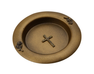 Talerzyk Na Wodę Święconą Kolor Brązowy
