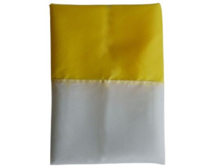 Flaga materiałowa żółto-biała