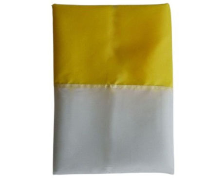 Flaga materiałowa żółto-biała