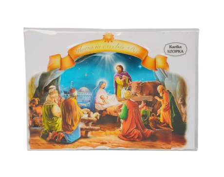 Kartka szopka Boże Narodzenie