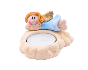 Świeczka Aniołek Tealight Niebieski
