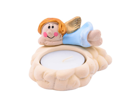 Świeczka Aniołek Tealight Niebieski