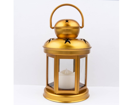 Lampion Latarenka Złoty