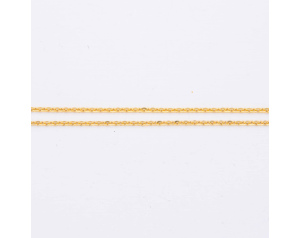 Łańcuszek pozłacany ROLO 50 cm