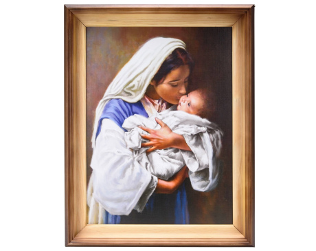 Obraz Matki Boskiej Całującej z Dzieciątkiem