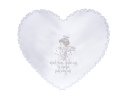 Szatka Do Chrztu Serce Biała Aniołek