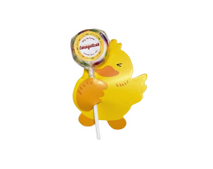 Upominek dla Dzieci Lizak Bóg Cię Kocha Kaczuszka