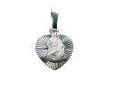 Medalik srebrny diamentowany wzór 3