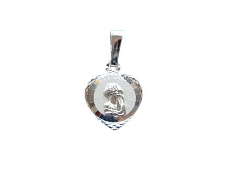 Medalik srebrny diamentowany wzór 6