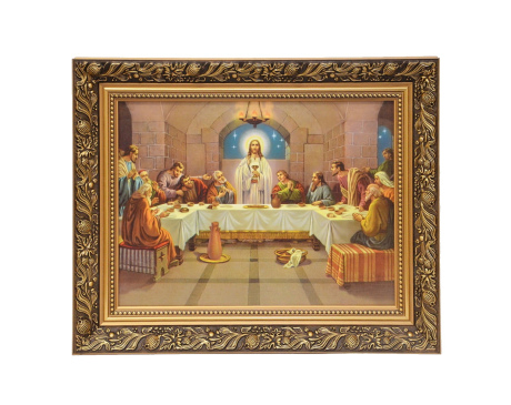 Obraz Ostatnia Wieczerza (ozdobna rama)