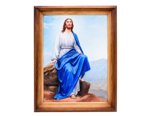 Obraz w ramie Jezus na górze