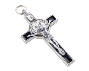 Krzyż św. Benedykta Czarny 7 cm