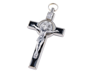 Krzyż św. Benedykta Czarny 7 cm