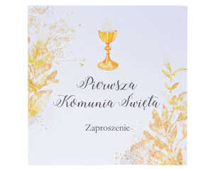 Zaproszenie na Pierwszą Komunię z Kielichem