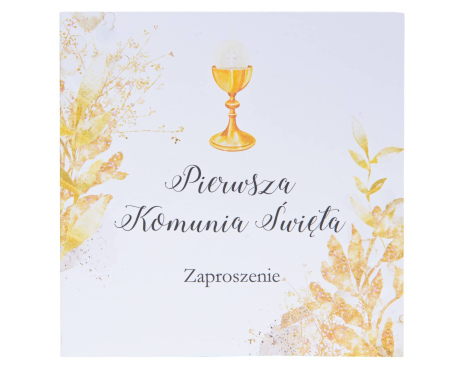 Zaproszenie na Pierwszą Komunię z Kielichem