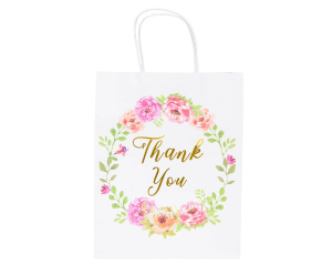 Torebka na prezent Thank You Kwiaty