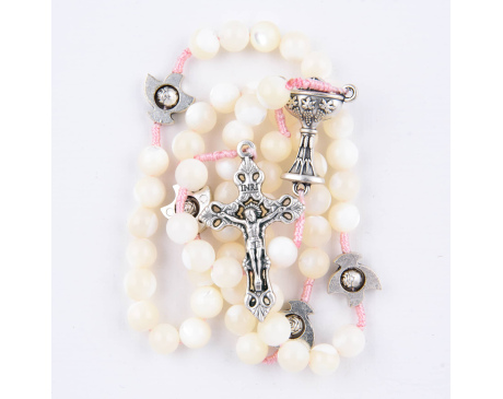 Różaniec Komunijny Dla Dziewczynki Masa Perłowa