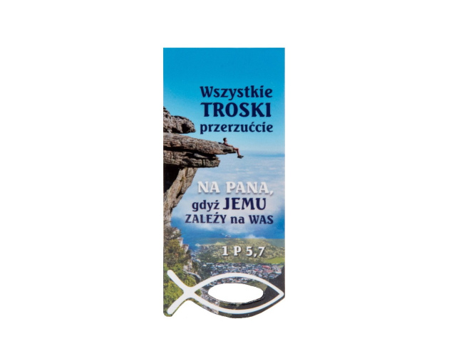 Zakładka  do książki magnetyczna Wszystkie Troski