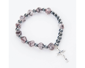 Różaniec Bransoletka 10 Wrzos