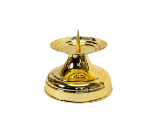 Świecznik Metalowy Złoty