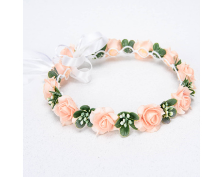 Wianek Komunijny Różyczki Herbaciane