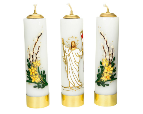 Świece ołtarzowe olejowe Jezus Zmartwychwstały