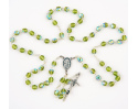 Różaniec Kryształ Zielony Melanż